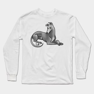 Dog - Greyhound - Blue Long Sleeve T-Shirt